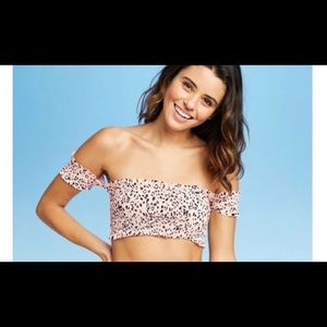 cheetah swimsuit top